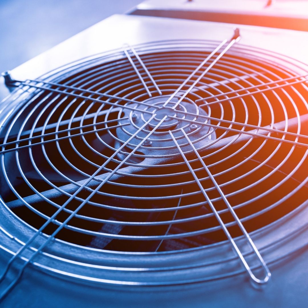 close up of HVAC fan