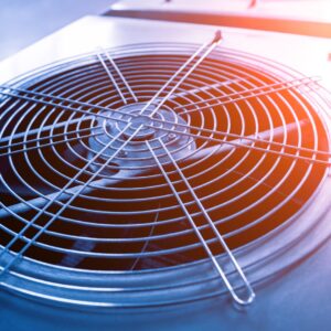 close up of hvac fan