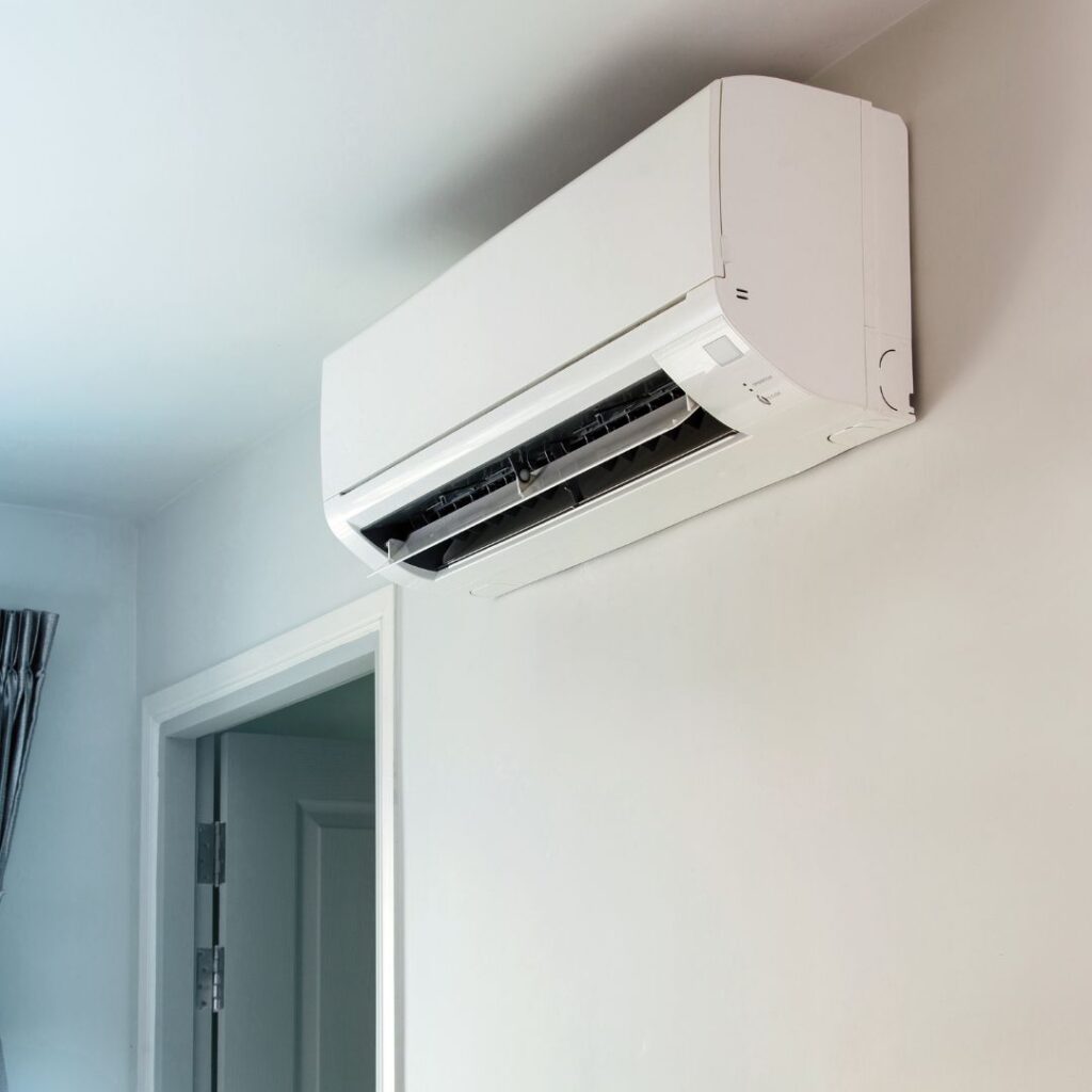Air Conditioner mounted on the wall