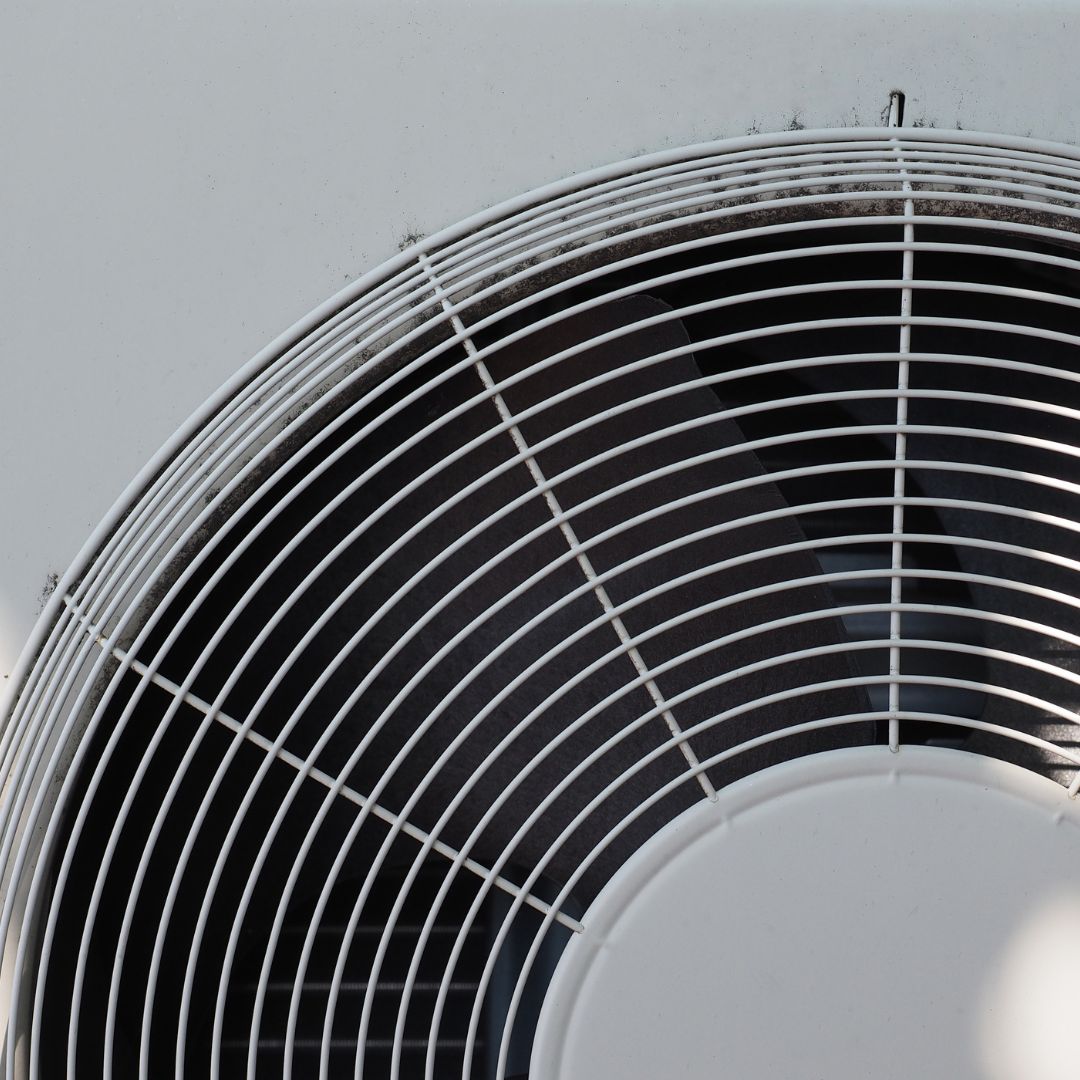 close up of an industrial fan