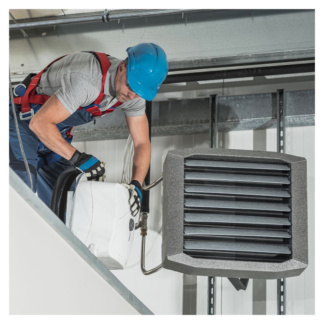 HVAC technician at work