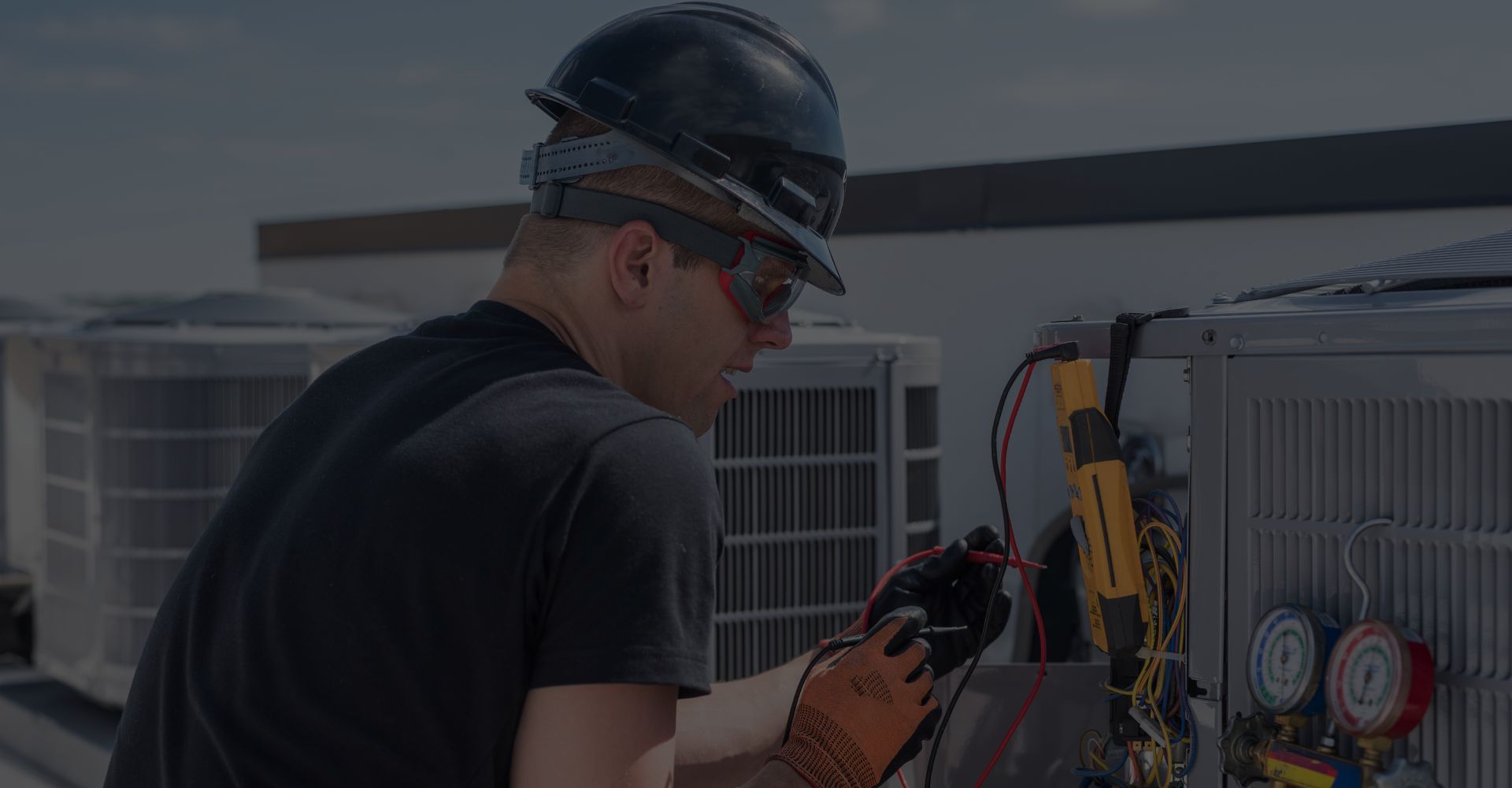 HVAC technician at work