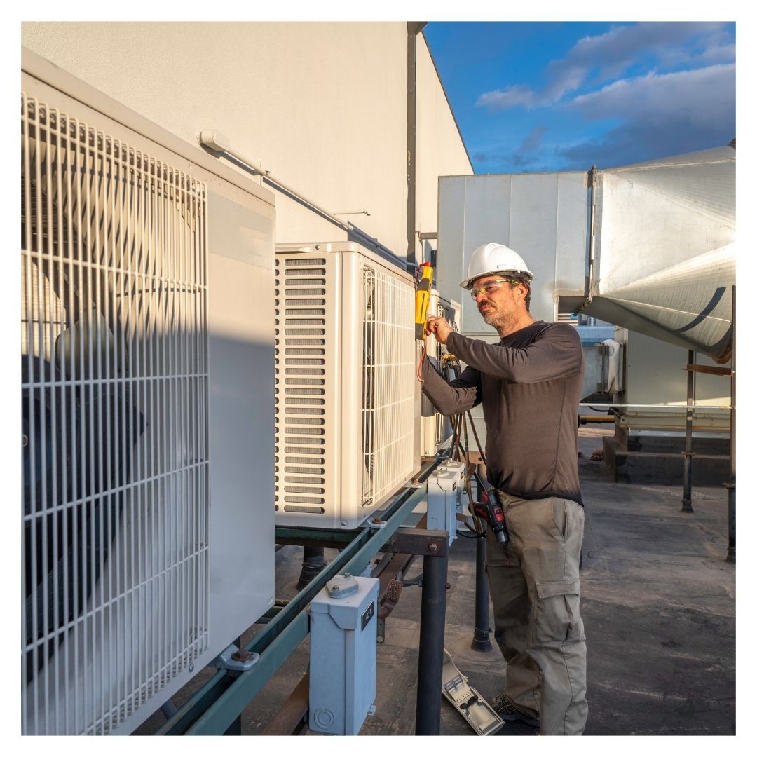 HVAC technician at work