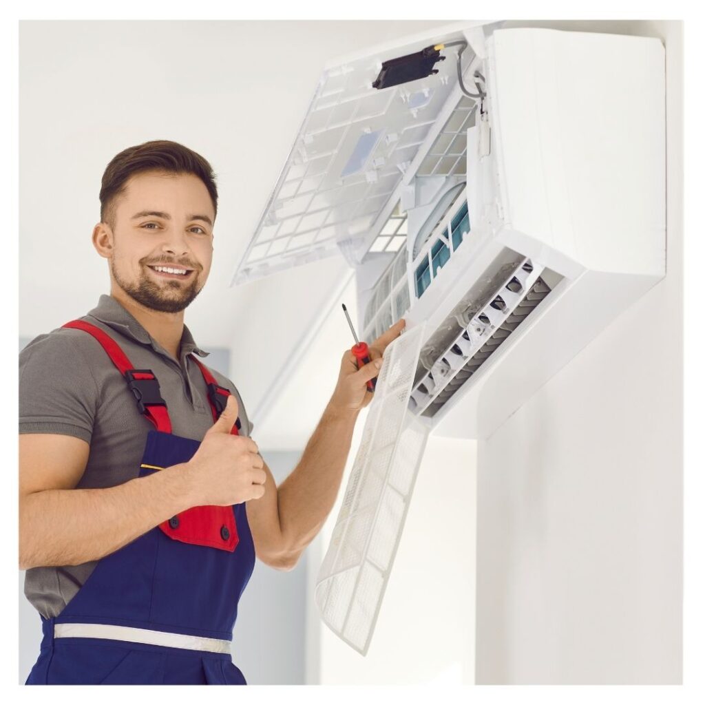 HVAC Contractor giving a thumbs up