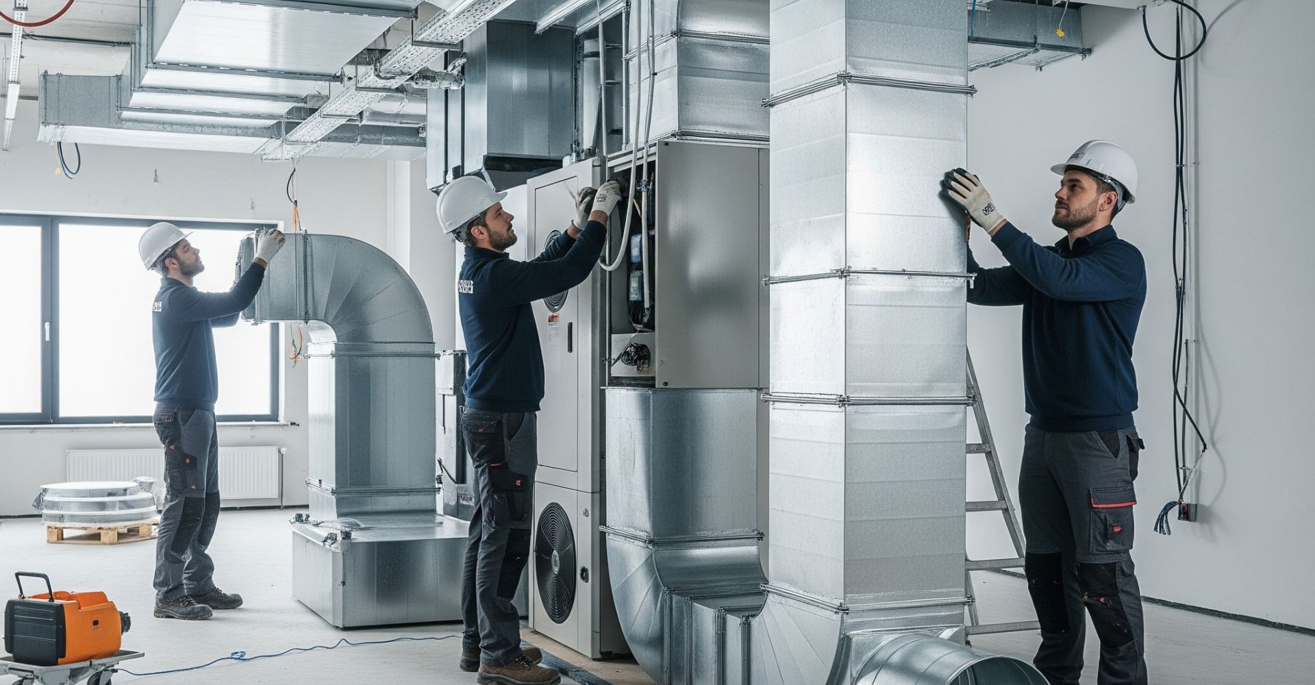 HVAC system installation.