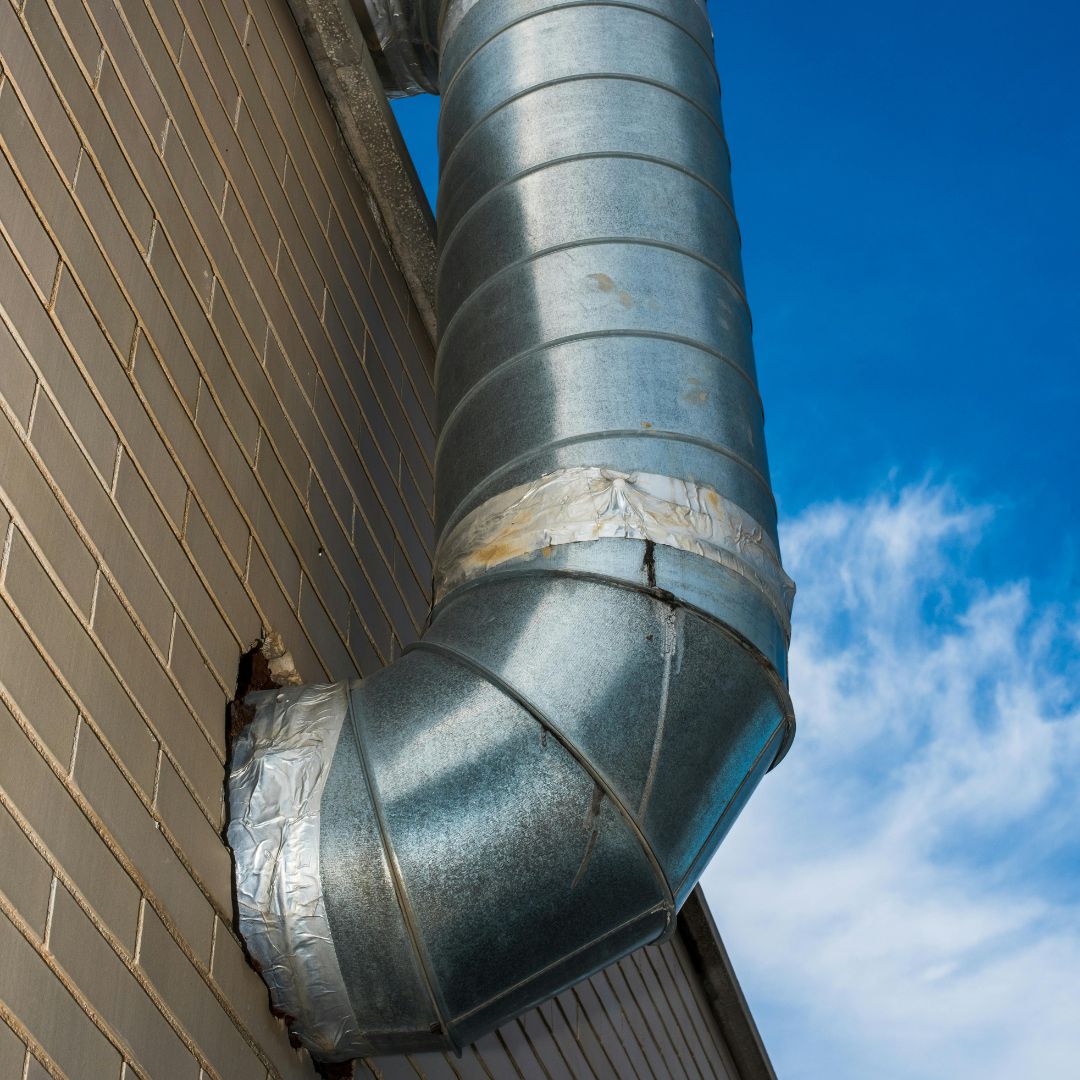 HVAC unit pieces.