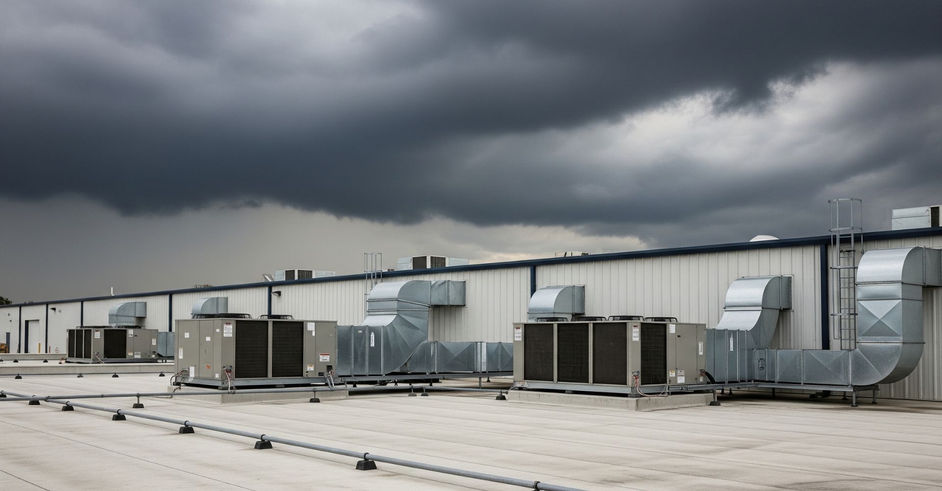 Rooftop HVAC system.