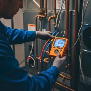 testing electrical of HVAC unit