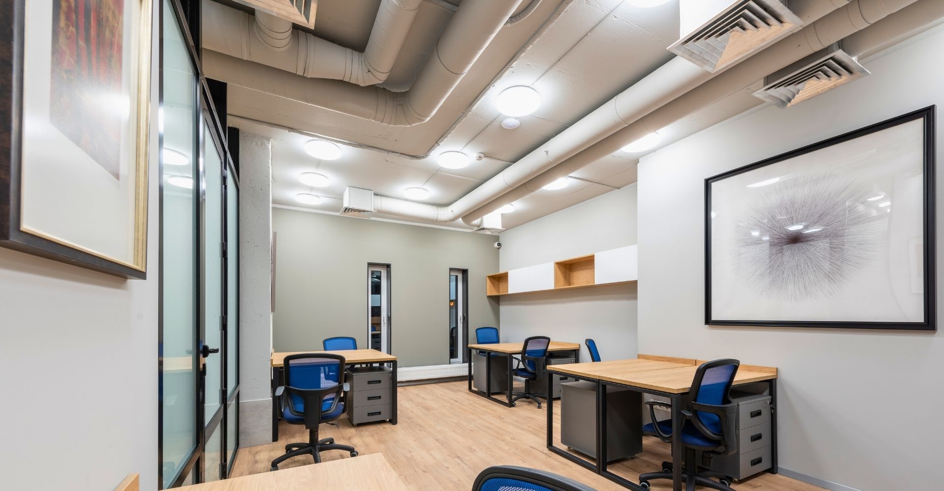 clean office area