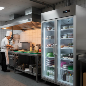 A commercial kitchen